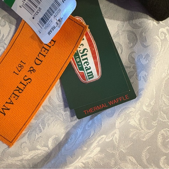 NEW Mens Field & Stream Thermal Waffle Long Sleeve Crew Neck Forest Green Sz L - Picture 6 of 12